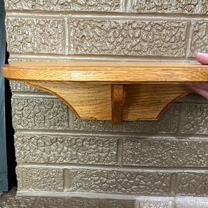 Elegant Handmade Solid Oak Wall Shelf
